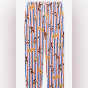 Disney Mickey & Friends Circus Striped Size Sleep Pants Unisex Sz Lg (36-38) NWT
